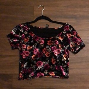 Floral crop top